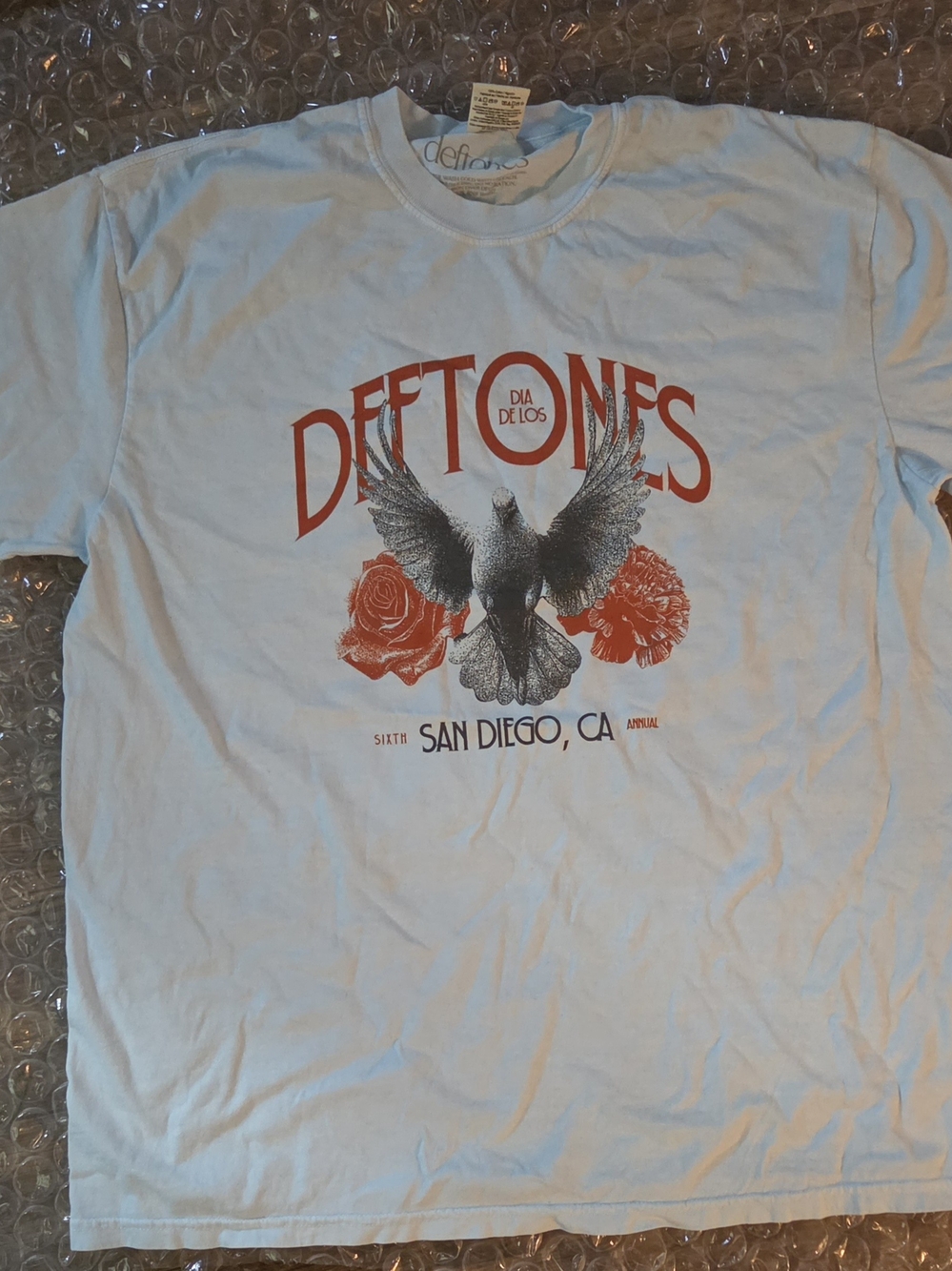 Deftones 2025 Tour VIP Tote Bag & San Diego Event Shirt Bundle Set